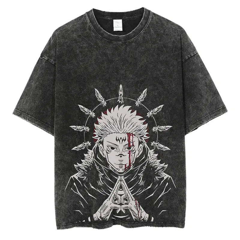 Jujutsu Kaisen Anime Washed T-Shirts