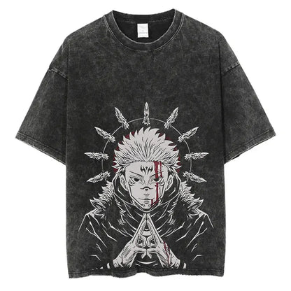 Jujutsu Kaisen Anime Washed T-Shirts