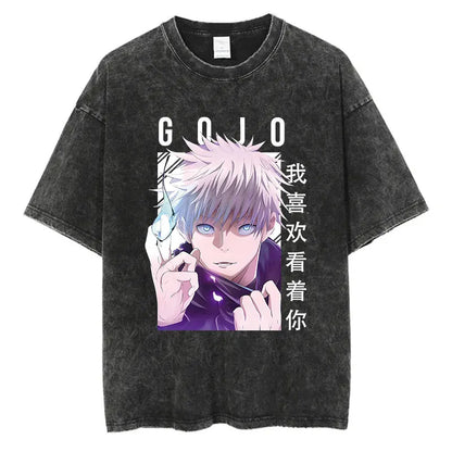 Jujutsu Kaisen Anime Washed T-Shirts