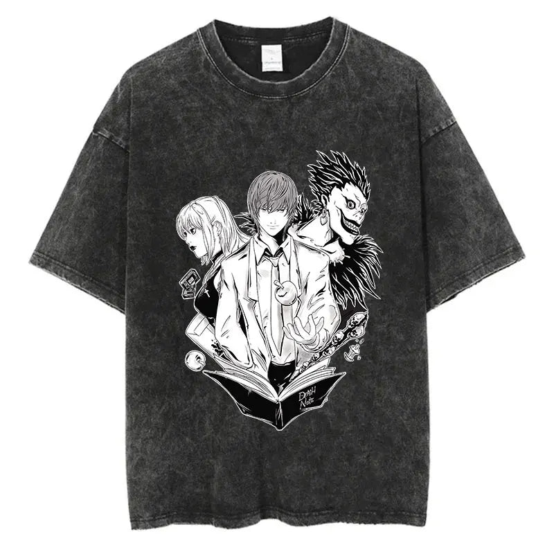 Death Note Anime Washed T-Shirts