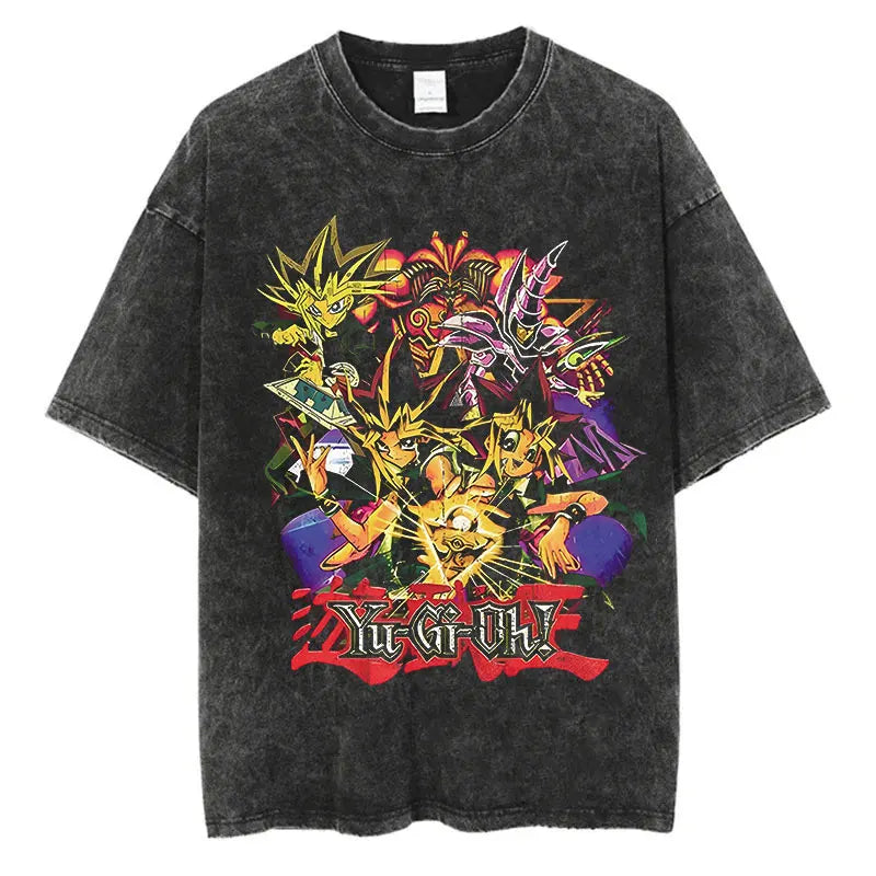 Yu Gi Ou Anime Washed T-Shirts