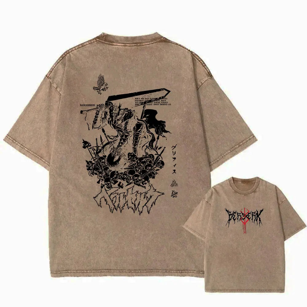 Berserk Anime Washed T-Shirts - Collection #2