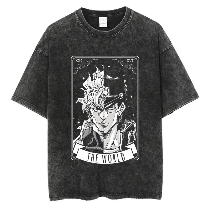 JoJo Bizarre Adventure Anime Washed T-Shirts - Collection #1