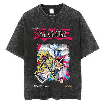 Yu Gi Ou Anime Washed T-Shirts