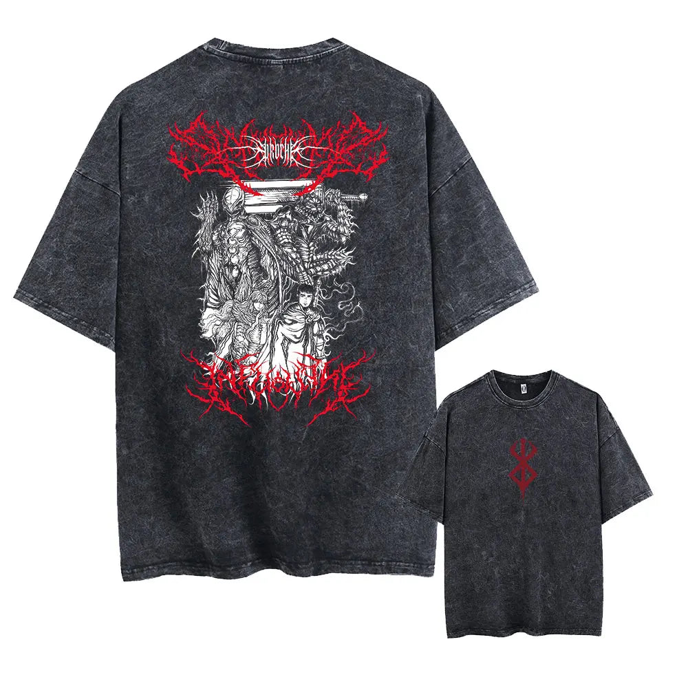 Berserk Anime Washed T-Shirts - Collection #2