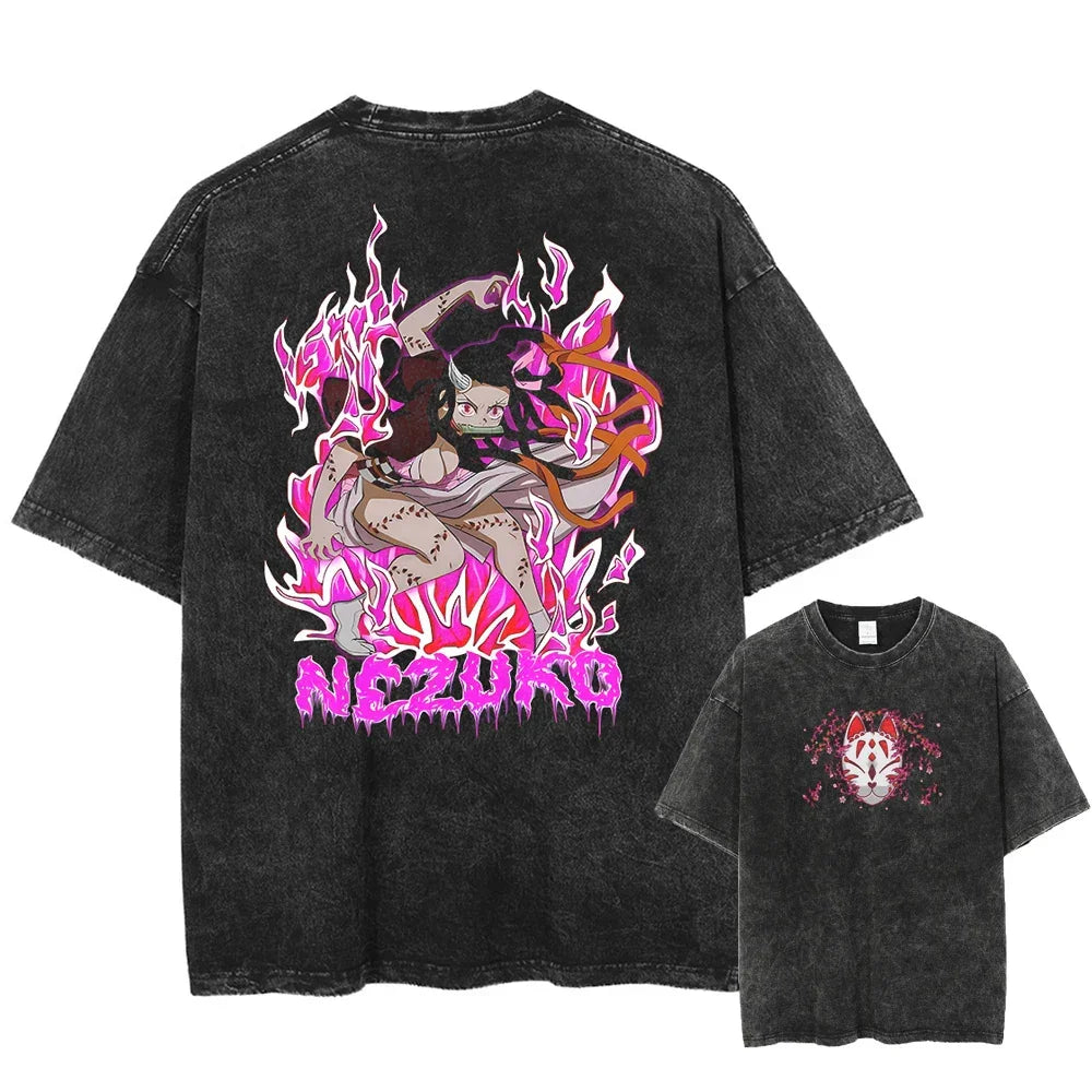 Demon Slayer Anime Washed T-Shirts - Collection #2