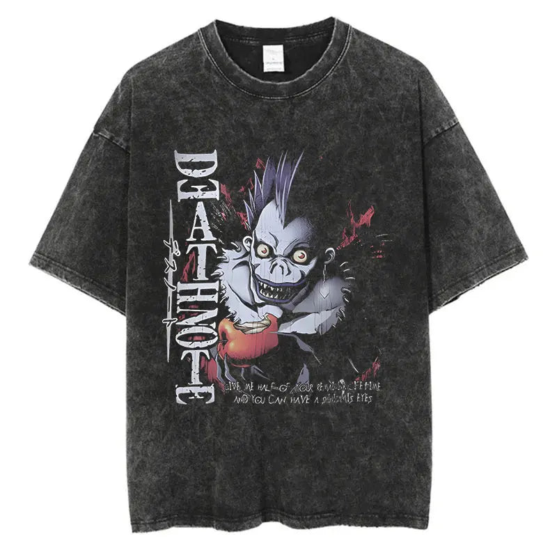 Death Note Anime Washed T-Shirts