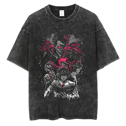 Death Note Anime Washed T-Shirts