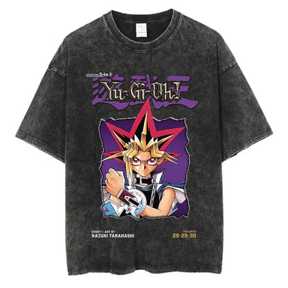 Yu Gi Ou Anime Washed T-Shirts