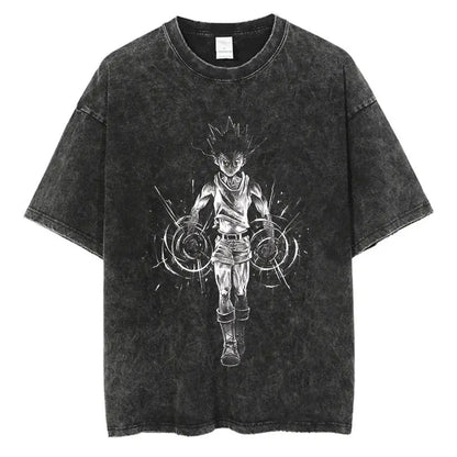 Hunter x Hunter Anime Washed T-Shirts