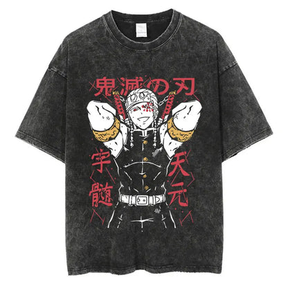 Demon Slayer Anime Washed T-Shirts