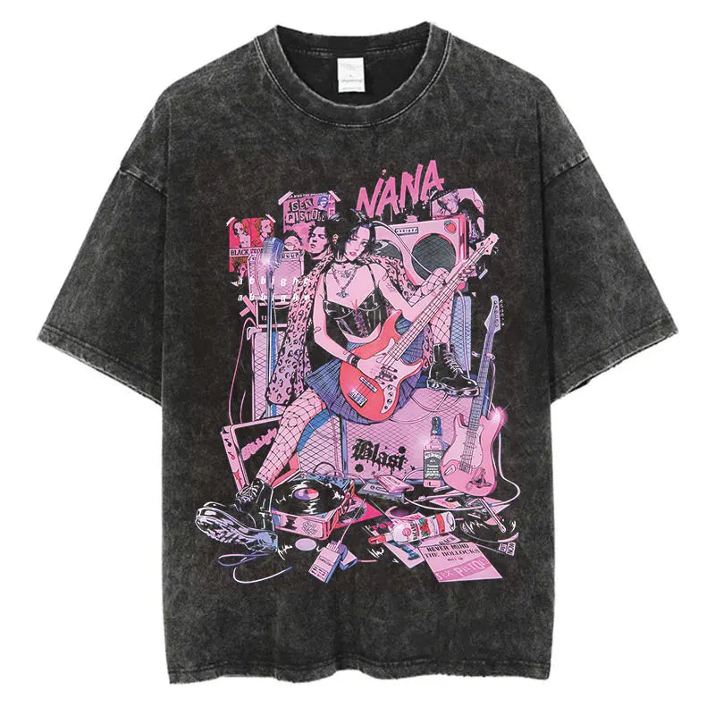 Nana Osaki Anime Washed T-Shirts