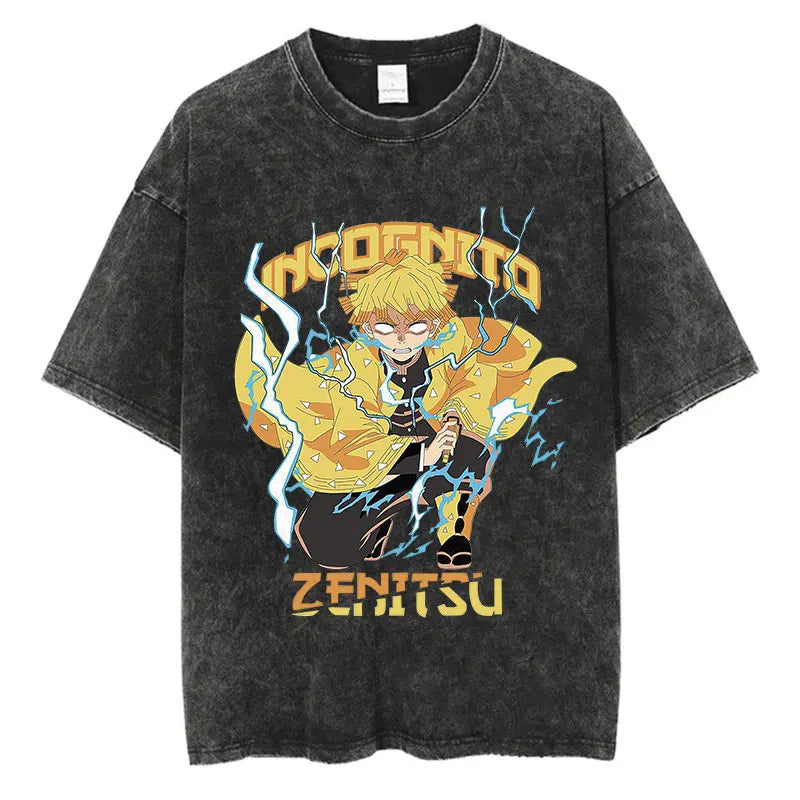 Demon Slayer Anime Washed T-Shirts