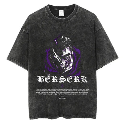 Berserk Anime Washed T-Shirts