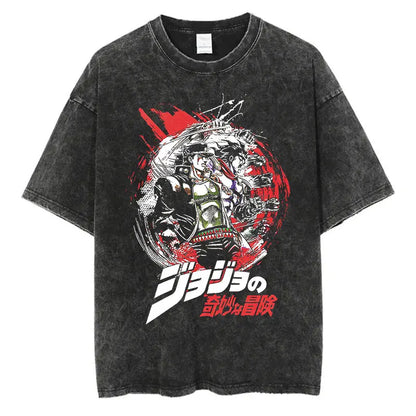 JoJo Bizarre Adventure Anime Washed T-Shirts - Collection #1