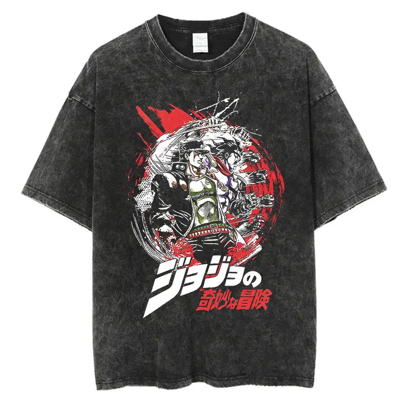 JoJo Bizarre Adventure Anime Washed T-Shirts - Collection #2