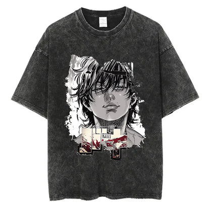 Baki Anime Washed T-Shirts