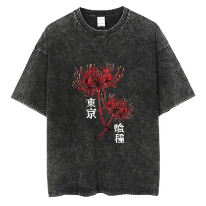 Tokyo Ghoul Anime Washed T-Shirts