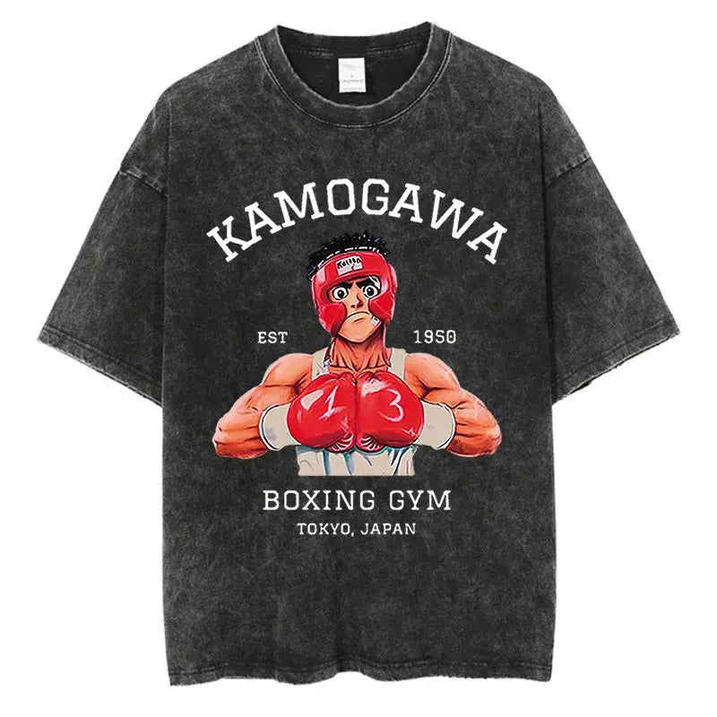 Hajime No Ippo Anime Washed T-Shirts