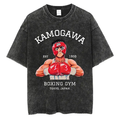 Hajime No Ippo Anime Washed T-Shirts