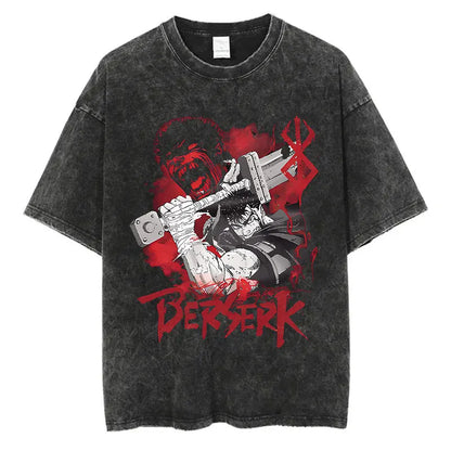 Berserk Anime Washed T-Shirts