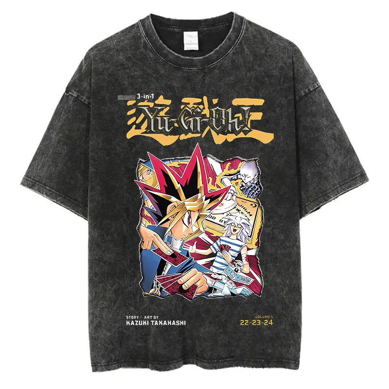 Yu Gi Ou Anime Washed T-Shirts