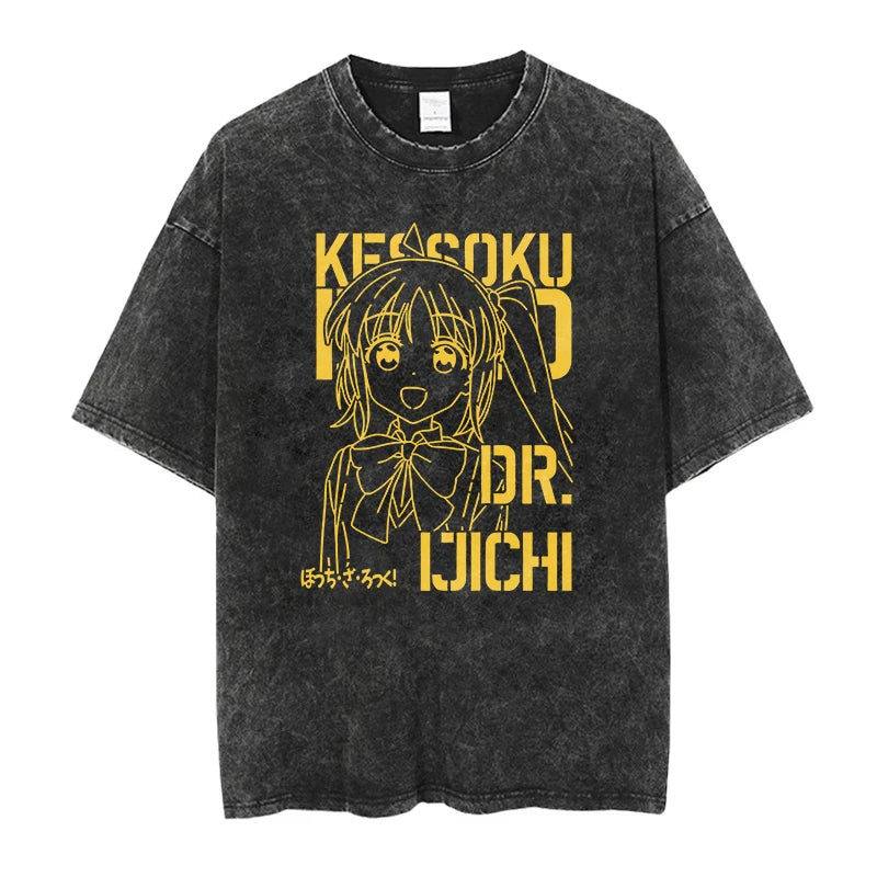 Bocchi the Rock Anime Washed T-Shirts