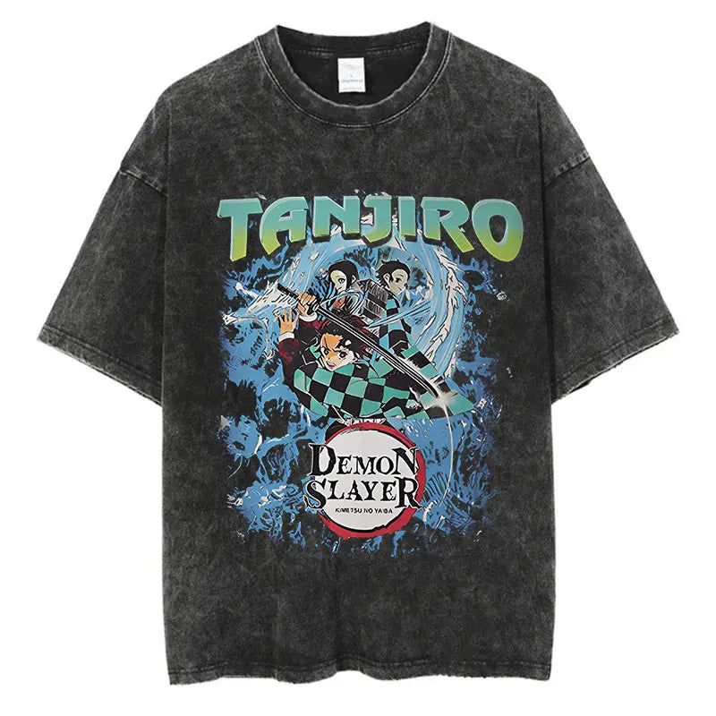 Demon Slayer Anime Washed T-Shirts