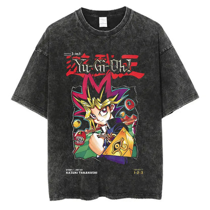 Yu Gi Ou Anime Washed T-Shirts