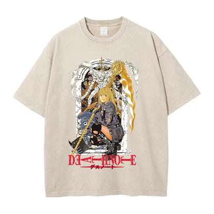 Death Note Anime Washed T-Shirts - Misa Amane