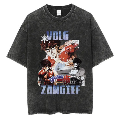 Hajime No Ippo Anime Washed T-Shirts