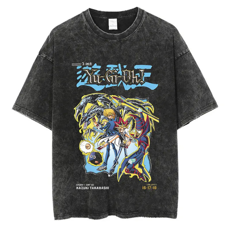 Yu Gi Ou Anime Washed T-Shirts