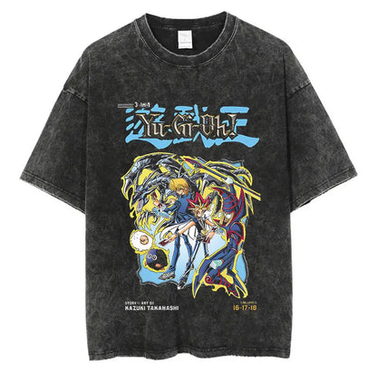 Yu Gi Ou Anime Washed T-Shirts