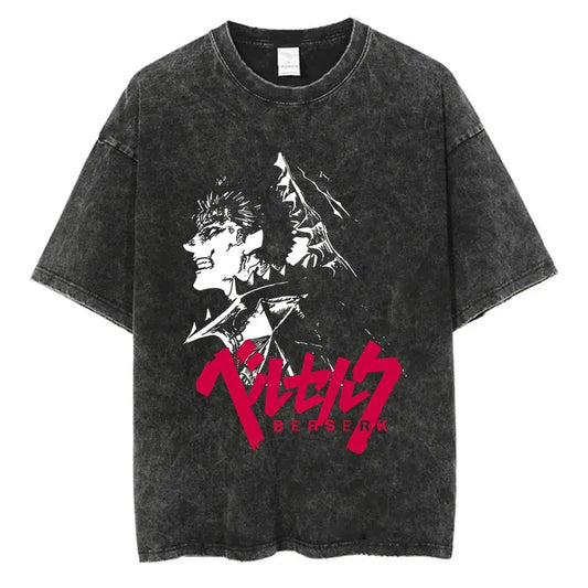 Berserk Anime Washed T-Shirts