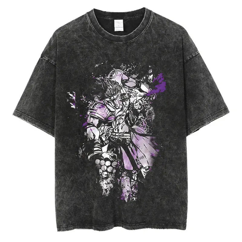 JoJo Bizarre Adventure Anime Washed T-Shirts - Collection #1