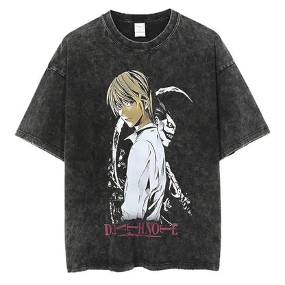 Death Note Anime Washed T-Shirts