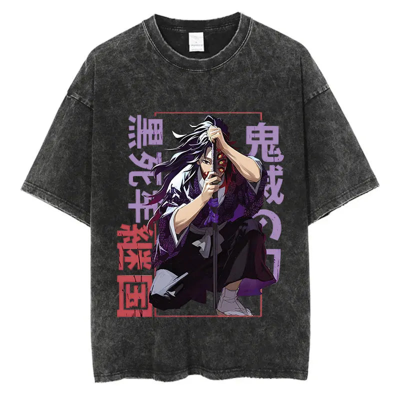 Demon Slayer Anime Washed T-Shirts