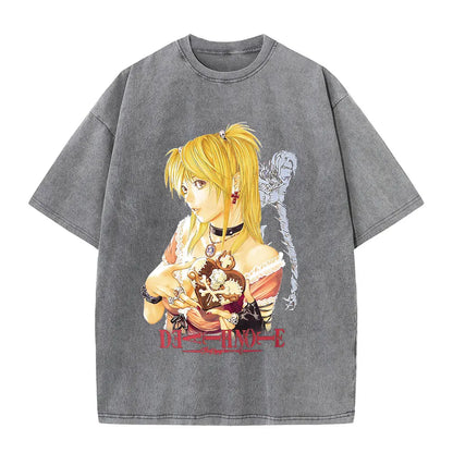 Death Note Anime Washed T-Shirts - Misa Amane