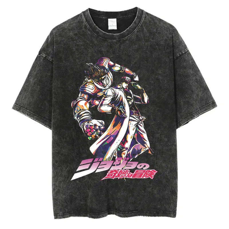 JoJo Bizarre Adventure Anime Washed T-Shirts - Collection #2