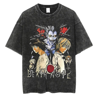 Death Note Anime Washed T-Shirts