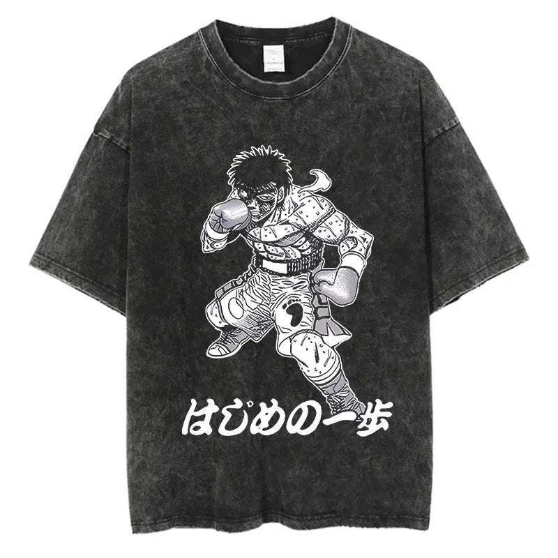 Hajime No Ippo Anime Washed T-Shirts