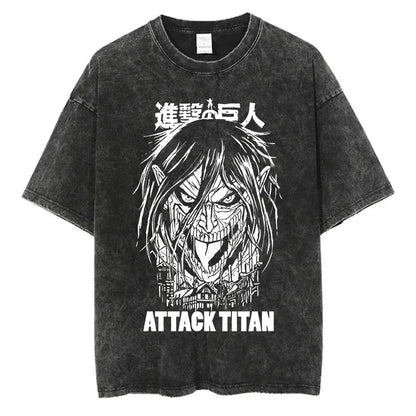 Attack on Titan Anime Washed T-Shirts