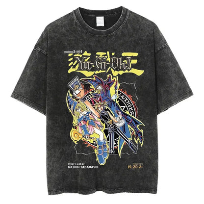 Yu Gi Ou Anime Washed T-Shirts