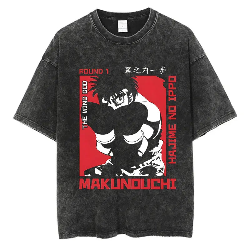 Hajime No Ippo Anime Washed T-Shirts