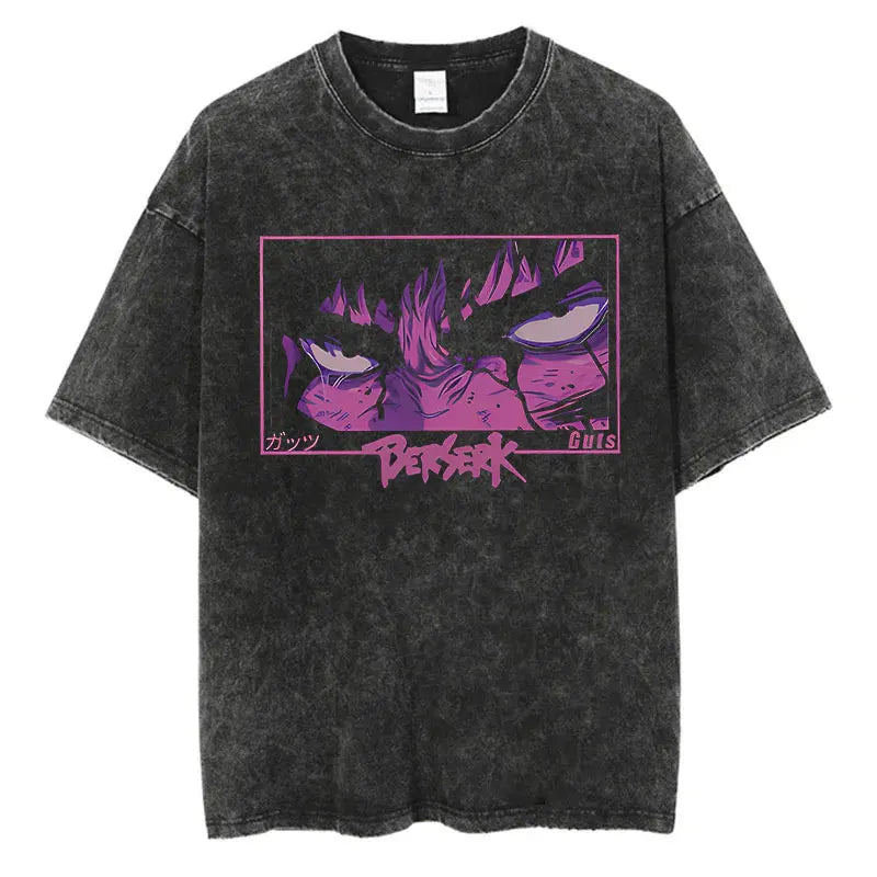 Berserk Anime Washed T-Shirts