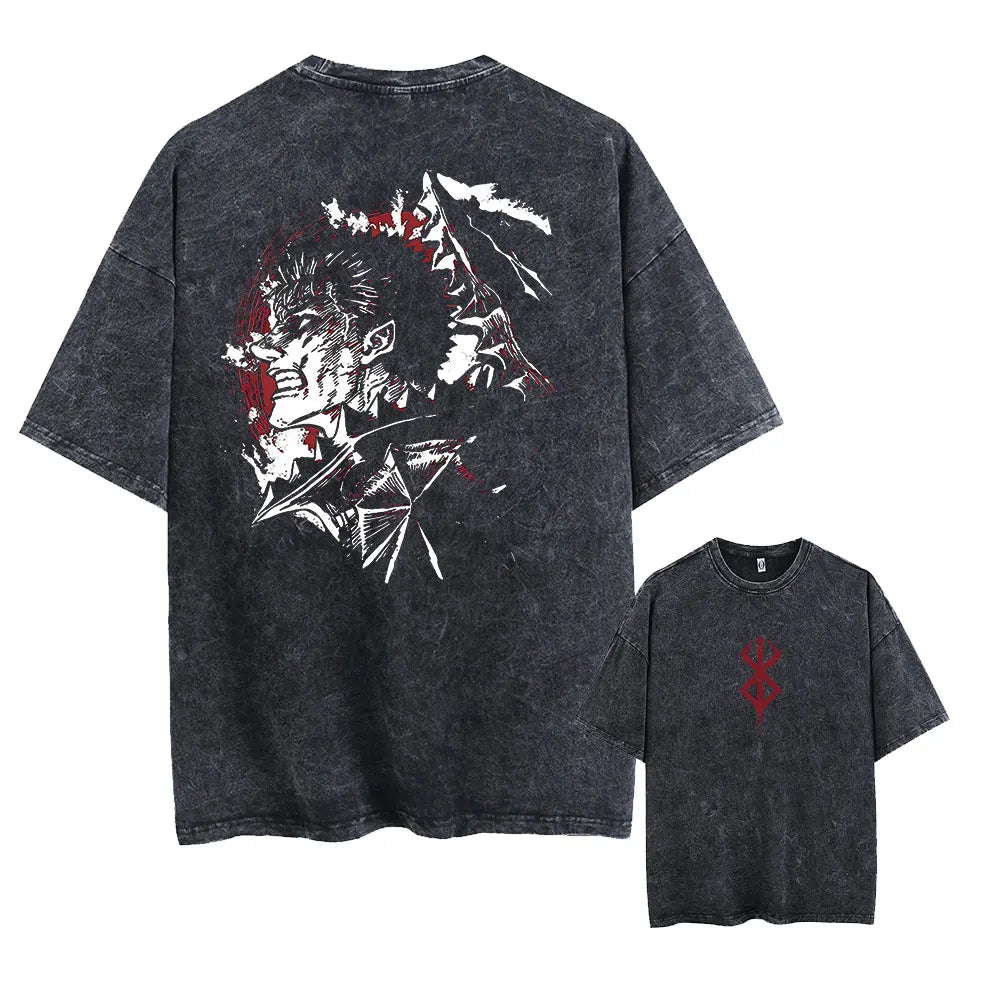 Berserk Anime Washed T-Shirts - Collection #2