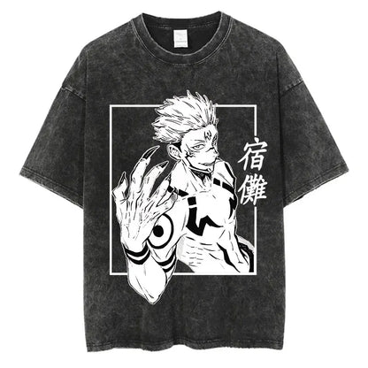 Jujutsu Kaisen Anime Washed T-Shirts