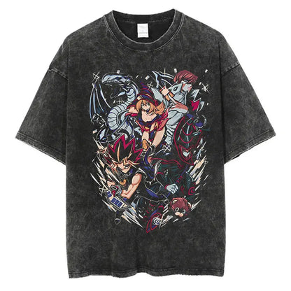 Yu Gi Ou Anime Washed T-Shirts