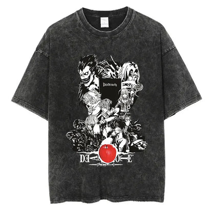 Death Note Anime Washed T-Shirts