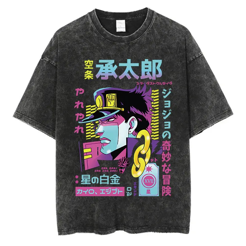 JoJo Bizarre Adventure Anime Washed T-Shirts - Collection #2